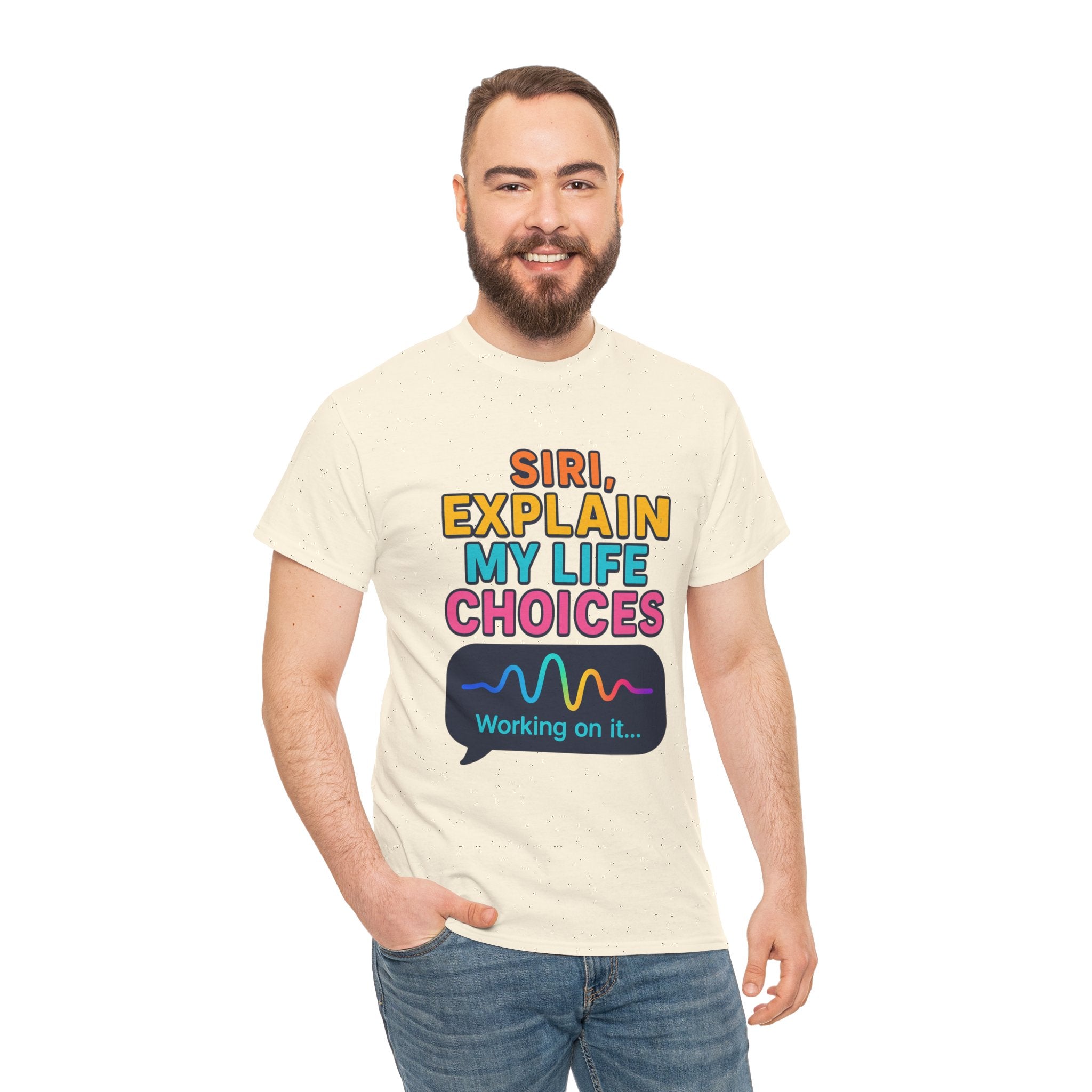 Siri Explain My Life Choices T-Shirt | Funny Tech Quote Tee
