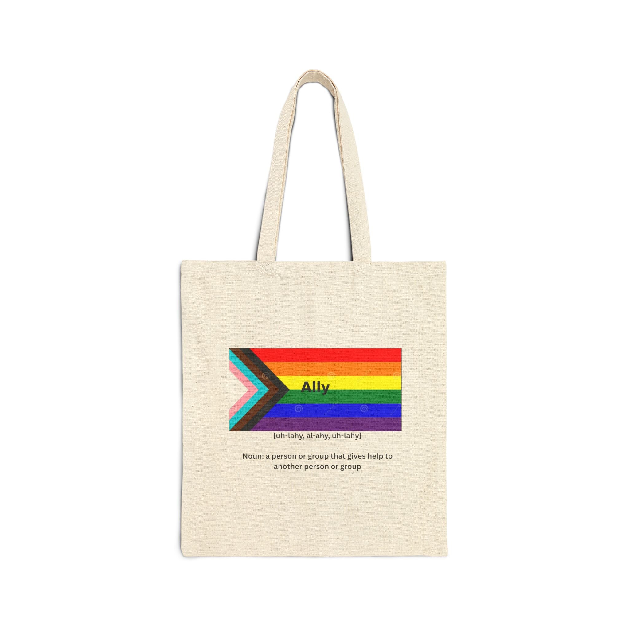 Ally Pride Cotton Canvas Tote Bag