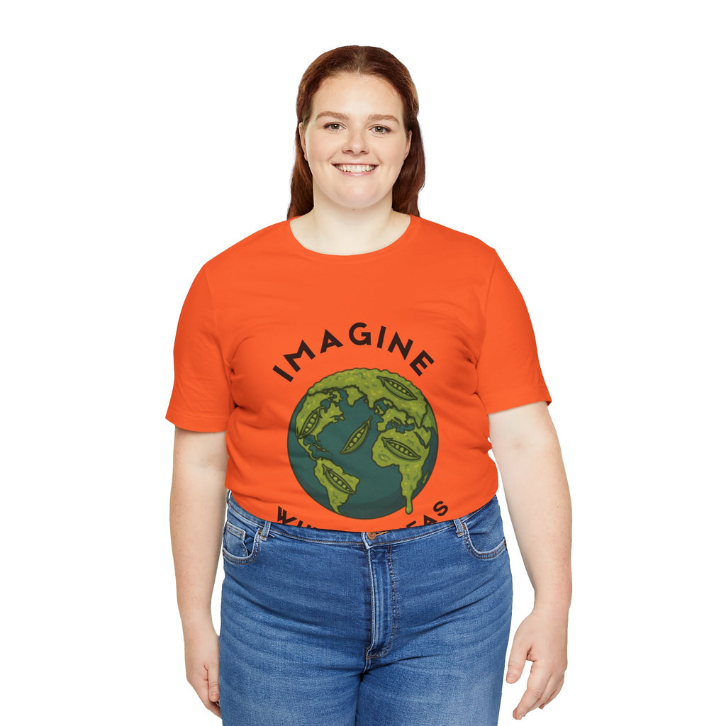 Imagine Whirled Peas Short Sleeve Tee, Eco-Friendly T-Shirt