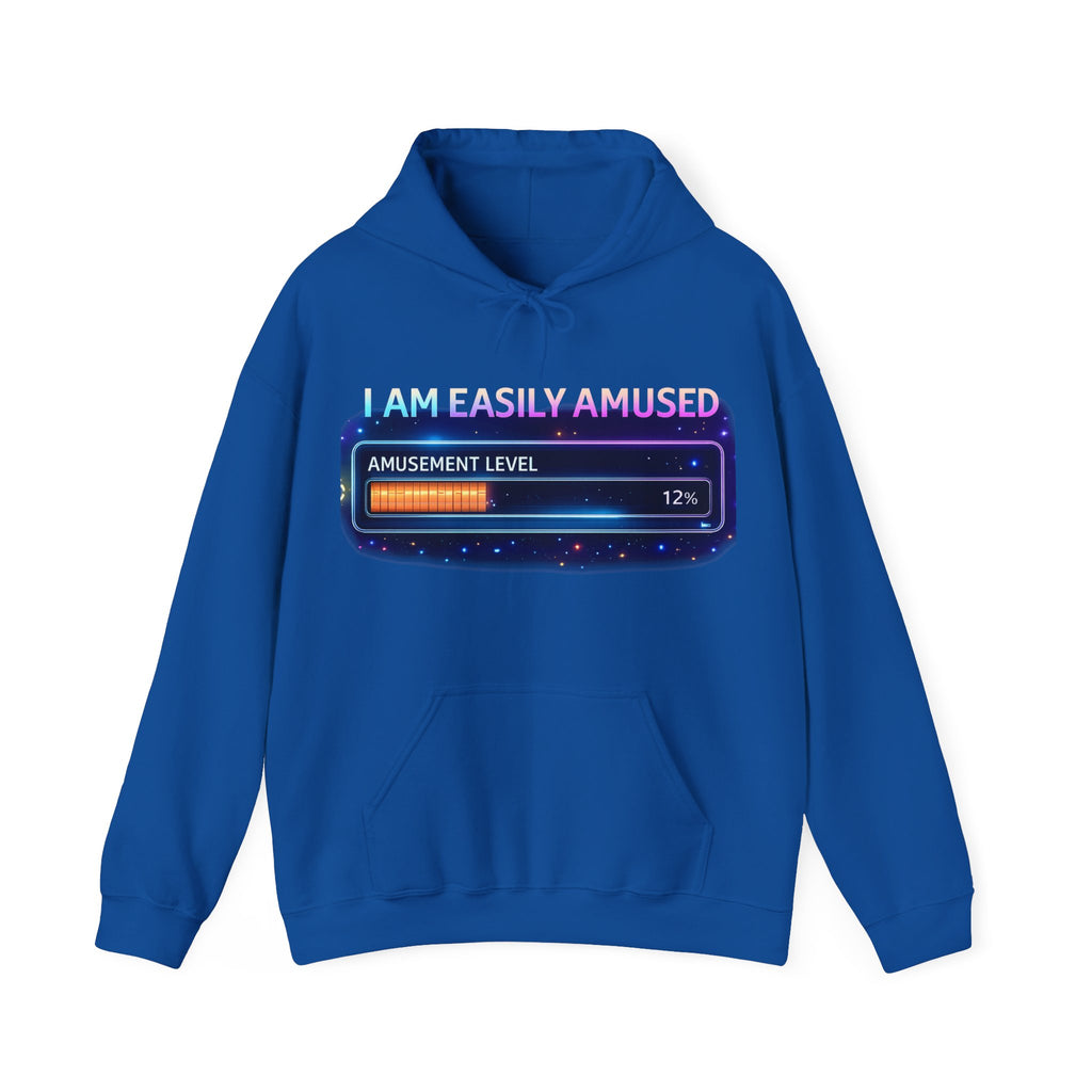 I Am Easily Amused Level Meter Hoodie | Funny Gamer Sweatshirt