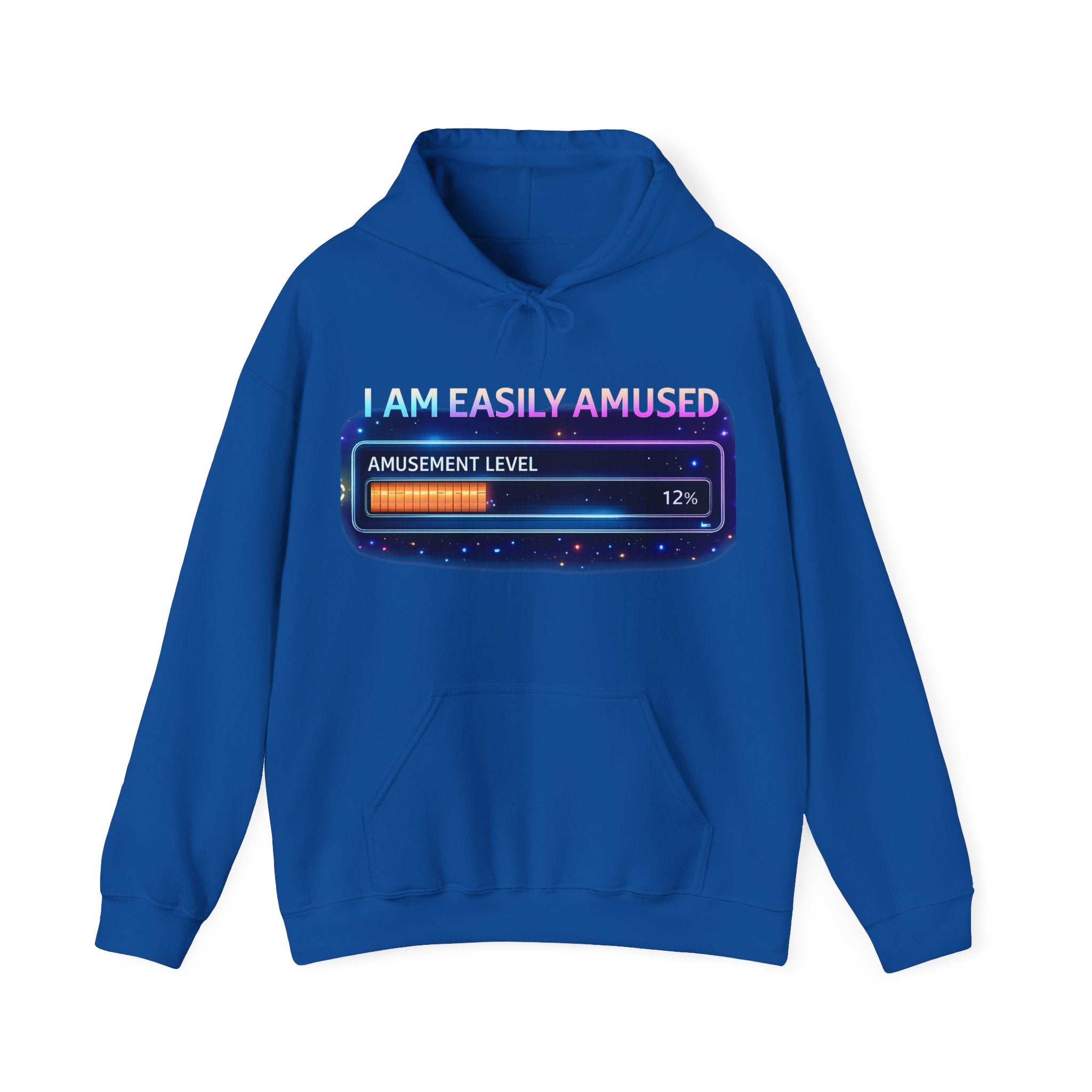 I Am Easily Amused Level Meter Hoodie | Funny Gamer Sweatshirt