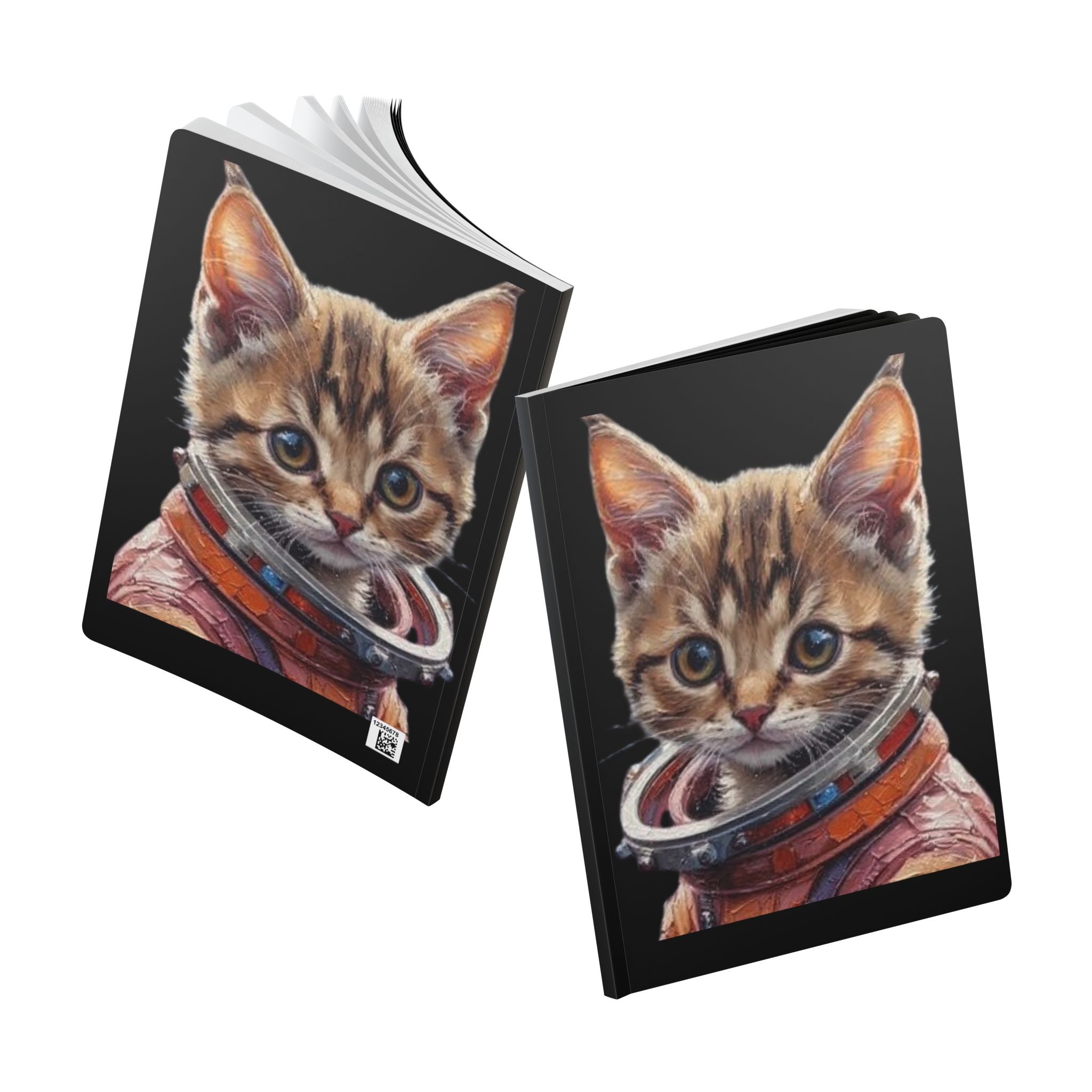 Astronaut Cat Hardcover Journal