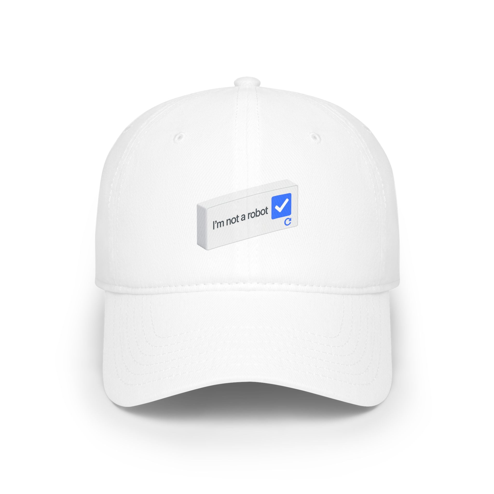 I'm Not a Robot checkbox cap | Low Profile Baseball Cap