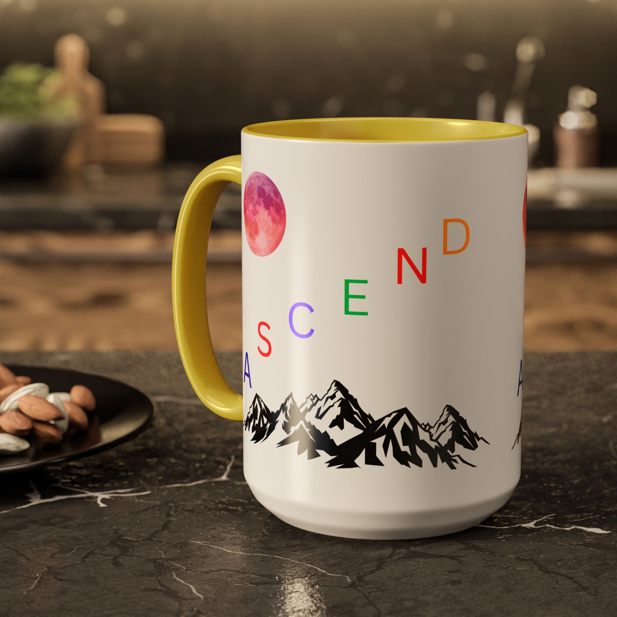 Ascend the Mountain Moon Ceramic Mug