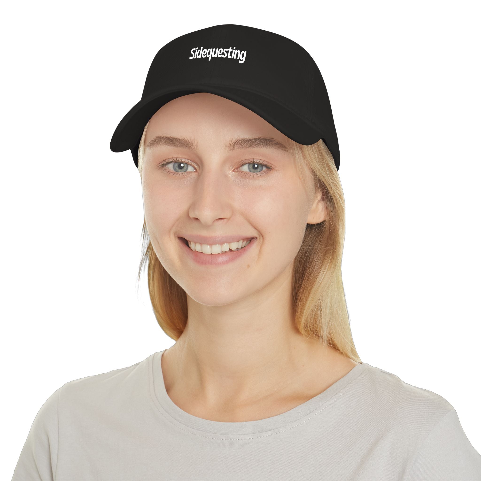 Sidequesting Baseball Cap — Low Profile Embroidered Dad Hat for Gamers