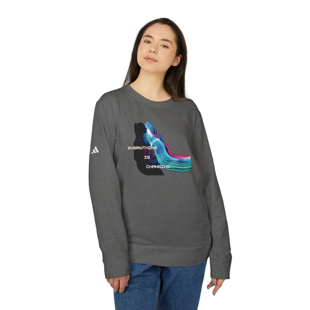 Everything is Changing MUTUTANTUR  Unisex Fleece Crewneck Adidas Sweatshirt