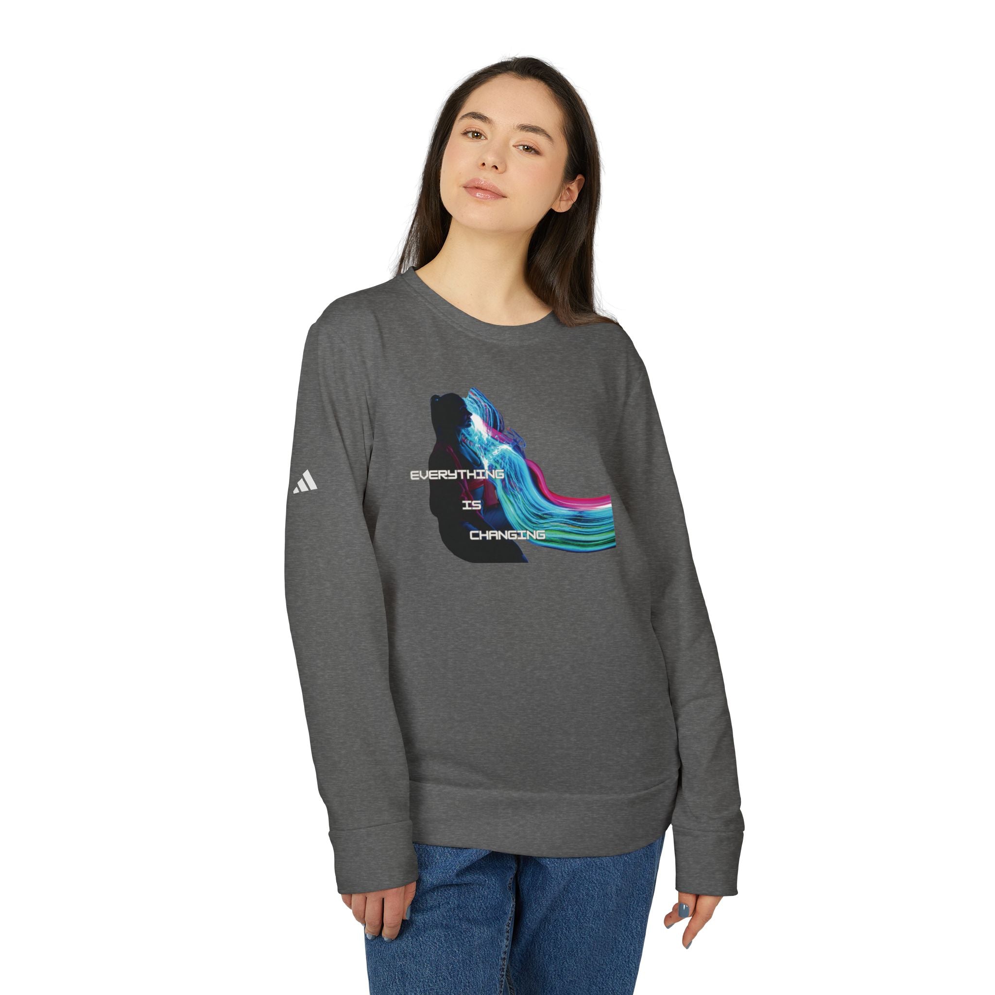 Everything is Changing MUTUTANTUR  Unisex Fleece Crewneck Adidas Sweatshirt