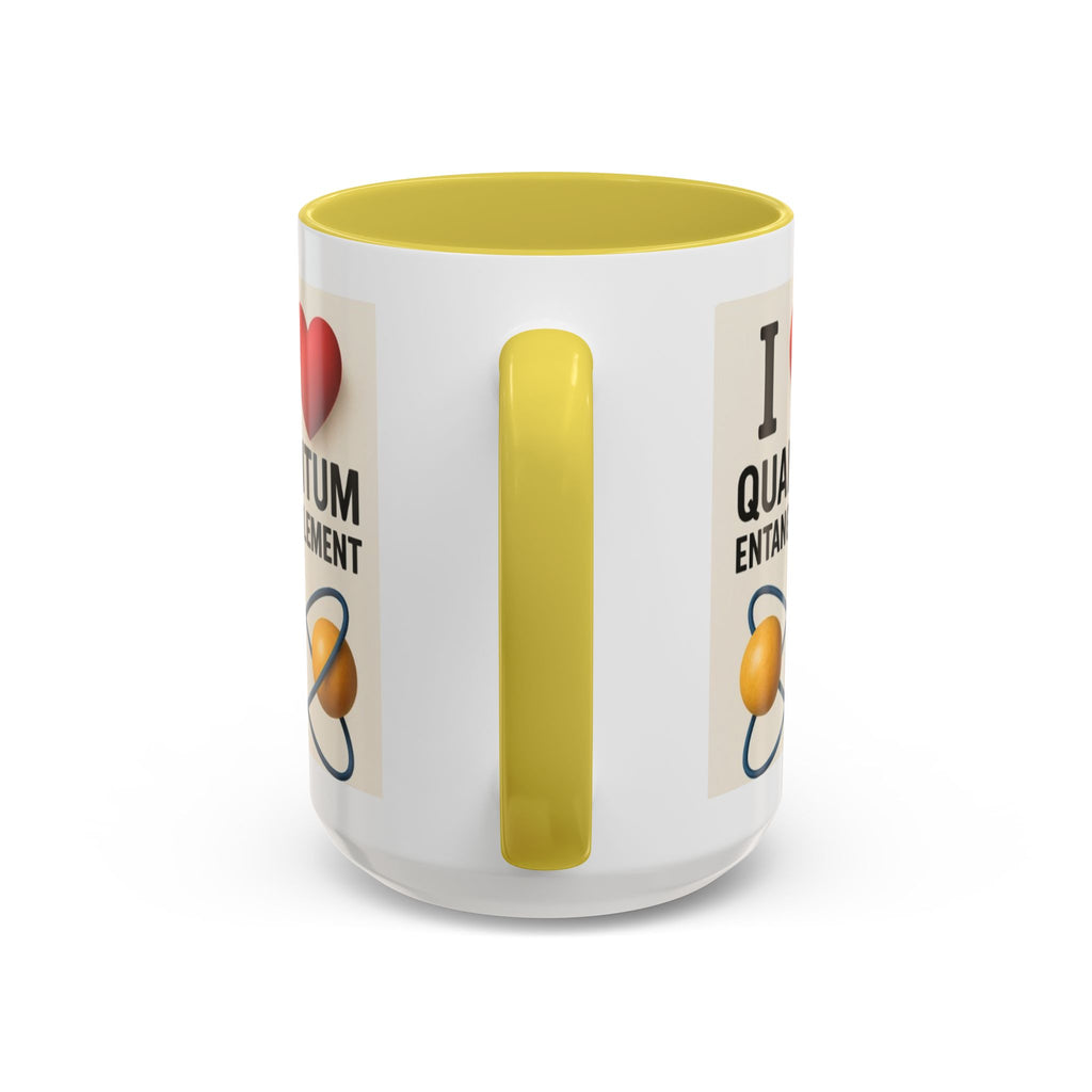 I Love Quantum Entanglement Mug – Science Nerd Coffee Mug