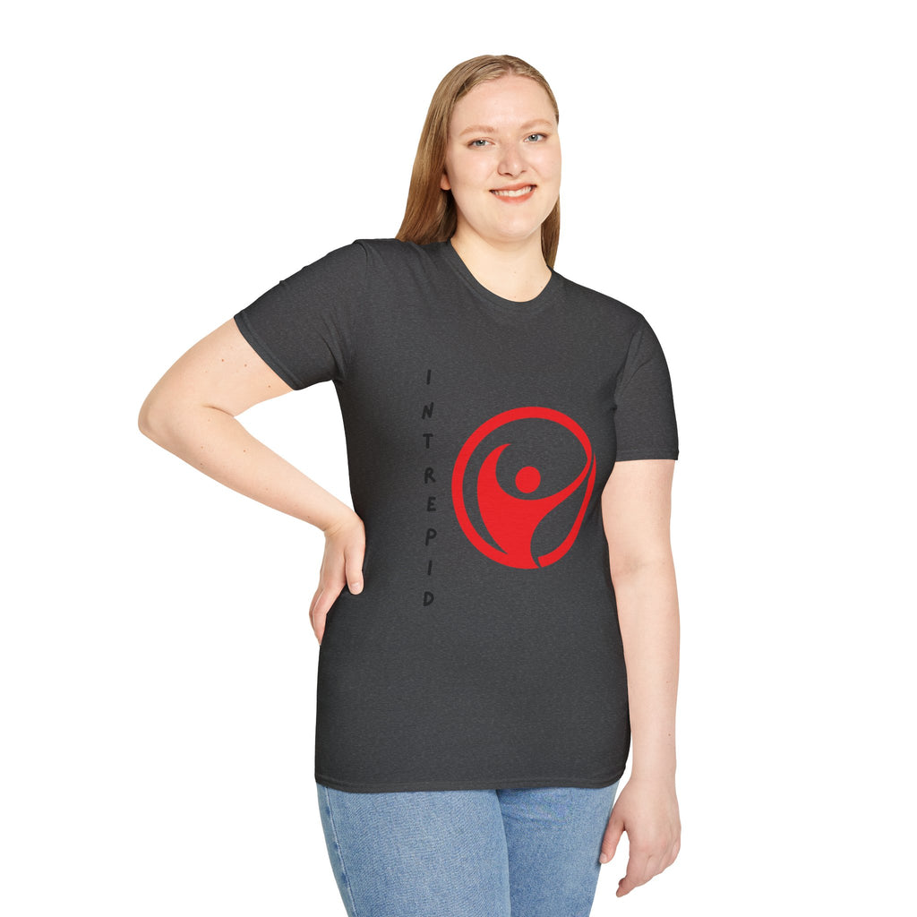 Intrepid Red Human Emblem T-Shirt | Empowerment Logo Tee