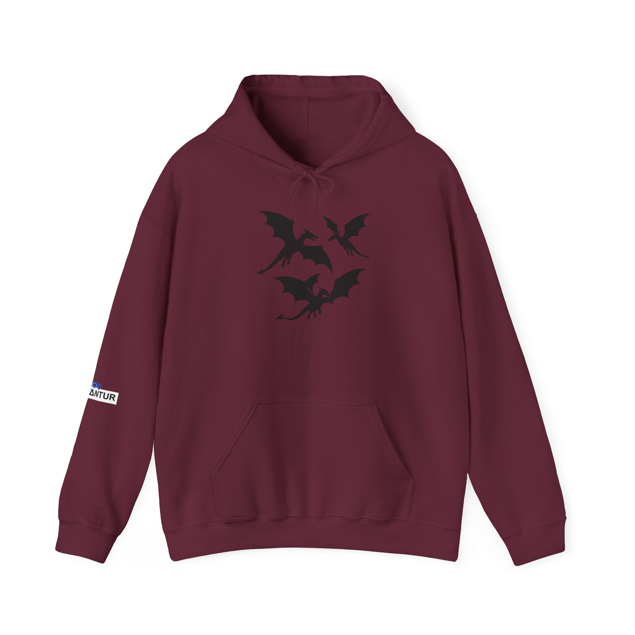 Mystical Dragon Hoodie for Fall Gatherings, Cozy Unisex Sweatshirt for Halloween, Fantasy lovers, Gifts for gamers