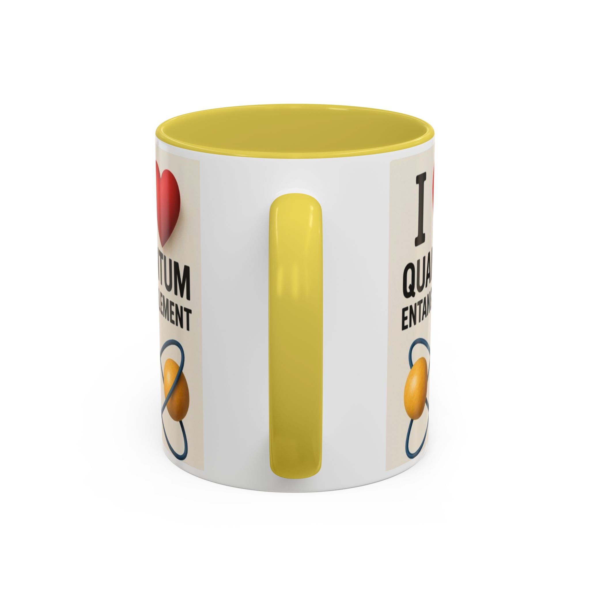 I Love Quantum Entanglement Mug – Science Nerd Coffee Mug