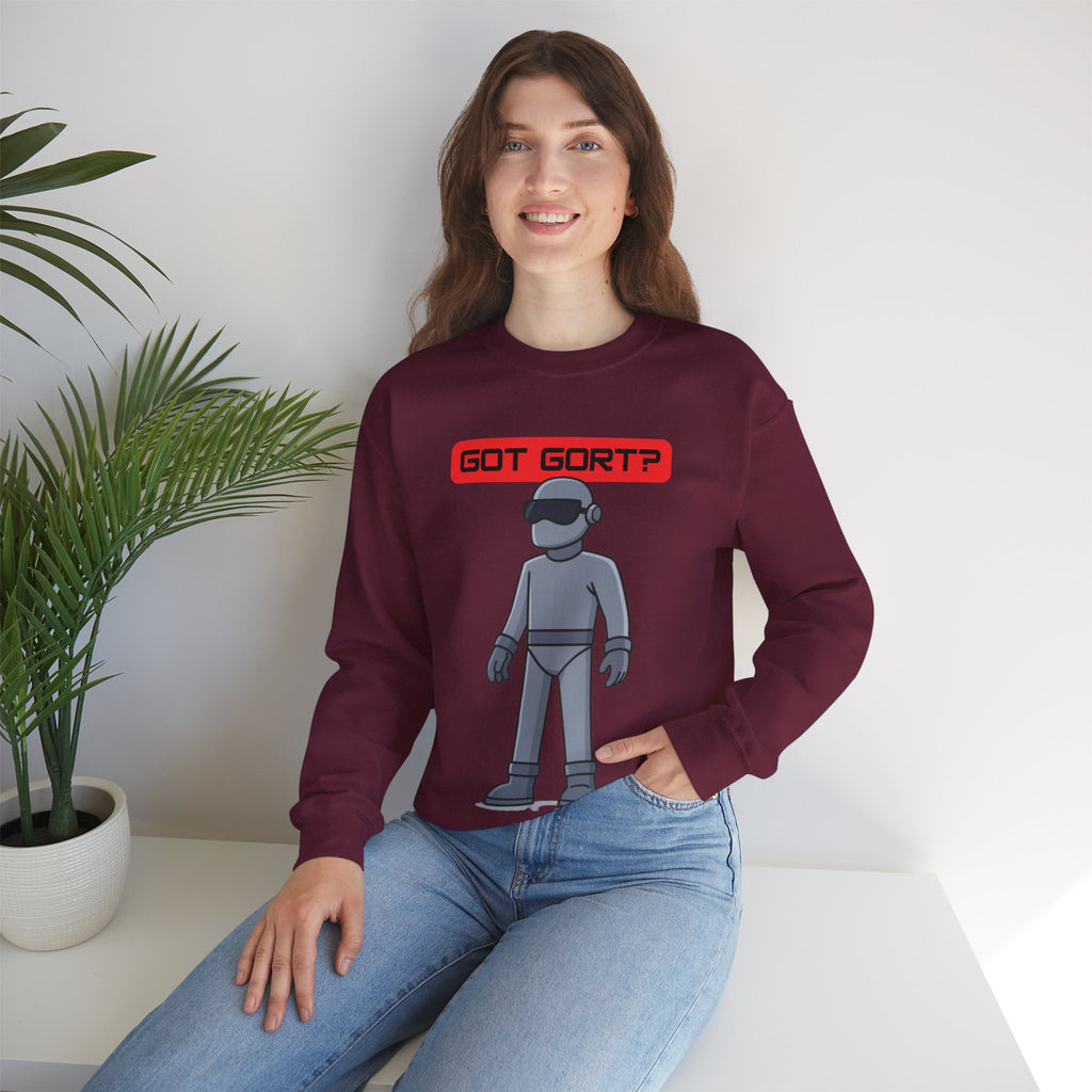 Got Gort? Unisex Crewneck Sweatshirt - Cool Casual Wear, Fun Graphic Hoodie, Perfect Gift for Friends, Everyday Comfort