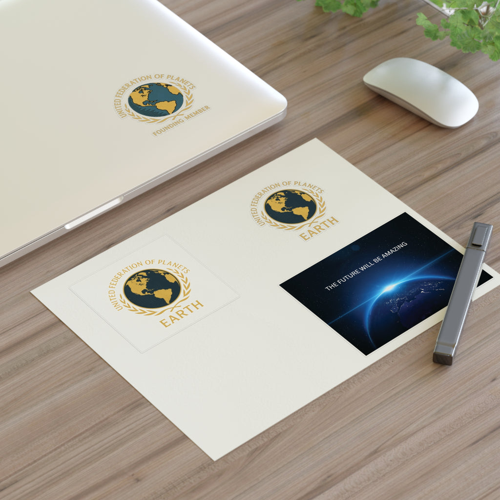 United Federation of Planets Sticker Sheets, Journal Accessories, Space Enthusiast Gifts, Fun Office Supplies, Star Trek