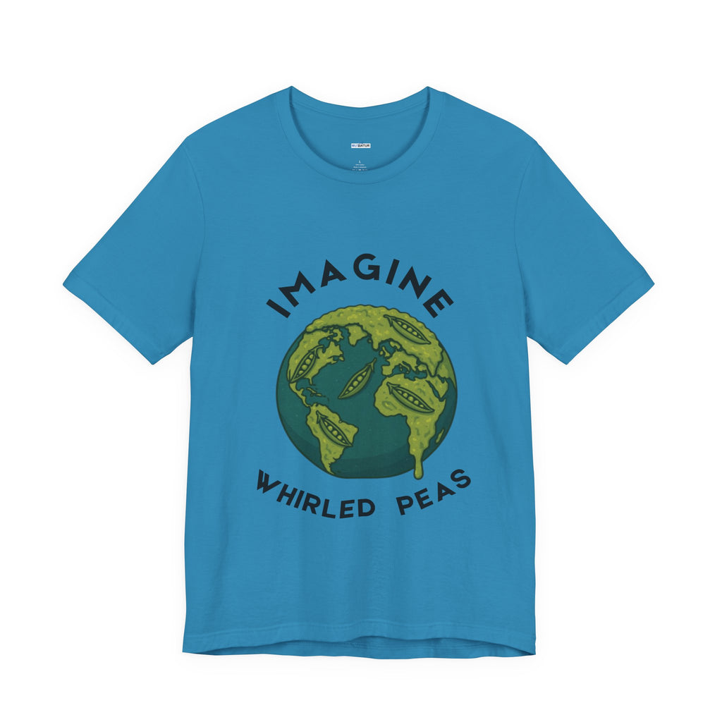 Imagine Whirled Peas Short Sleeve Tee, Eco-Friendly T-Shirt