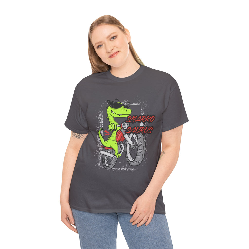 Snarkosaurus Cool Graphic Tee for Dinosaur Lovers | Unisex Heavy Cotton Tee