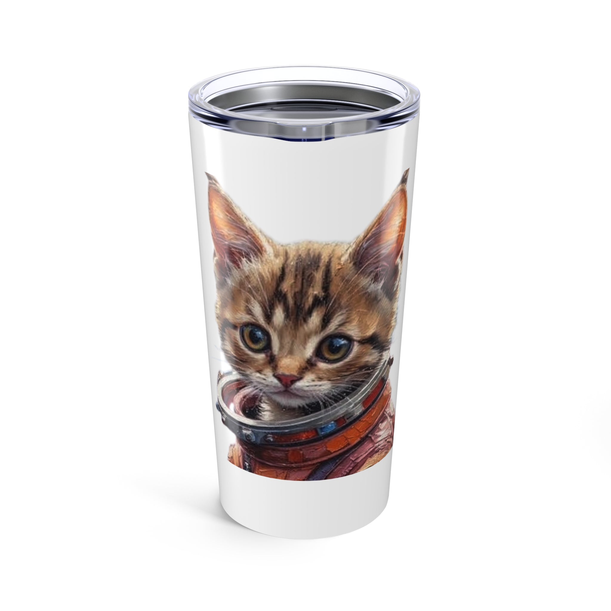 Space Cat Astronaut illustration Tumbler | 20oz Stainless Travel Cup