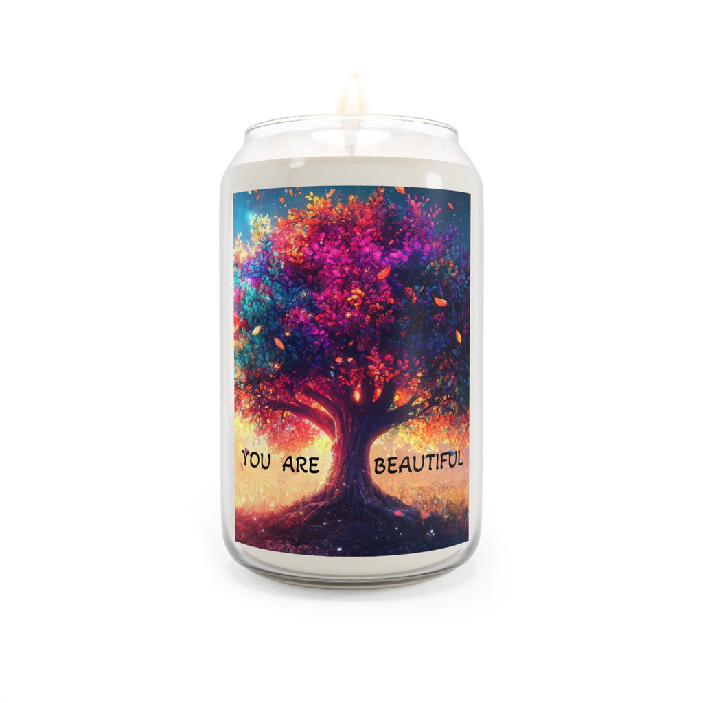 You Are Beautiful Tree Soy Candle | Scented 13.75oz Jar