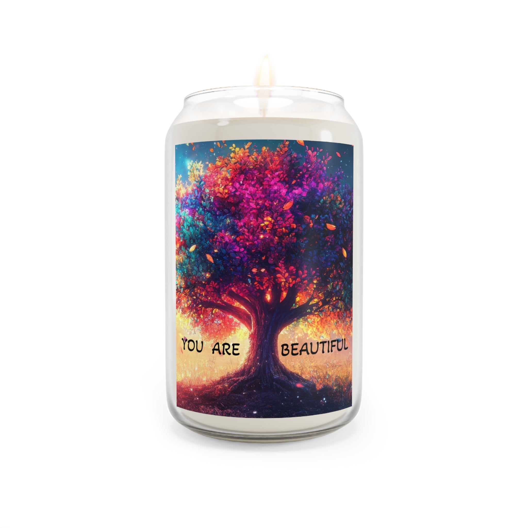 You Are Beautiful Tree Soy Candle | Scented 13.75oz Jar