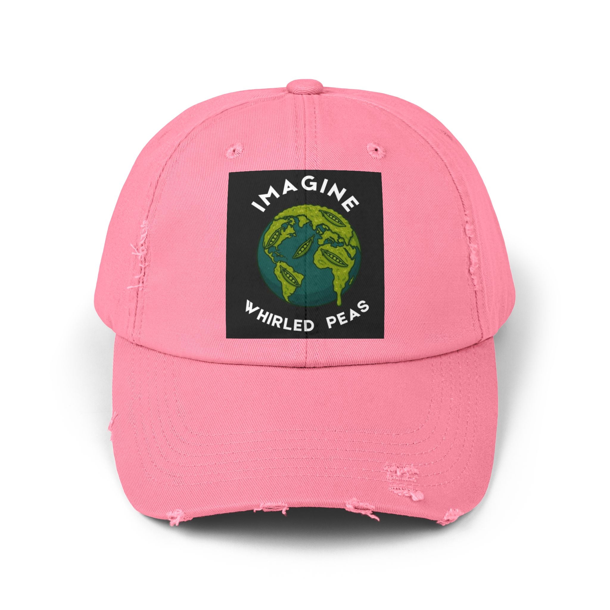 Imagine Whirled Peas Unisex Distressed Cap