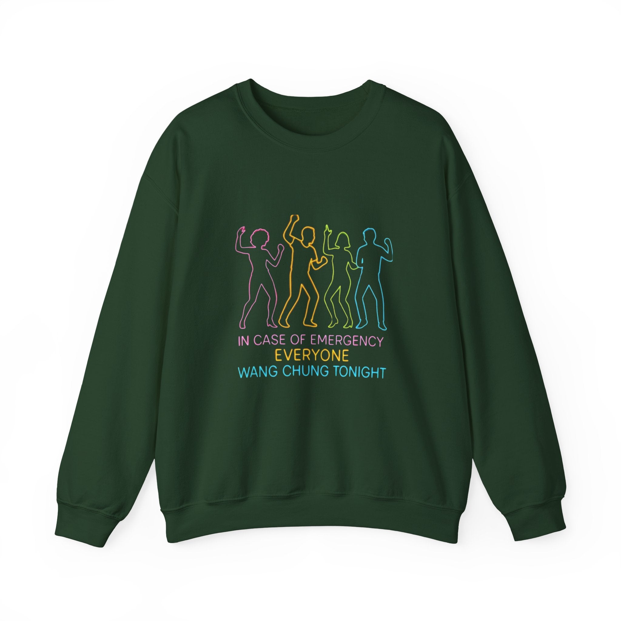 Emergency Everyone Wang Chung Tonight Sweatshirt, Cozy Playful Crewneck, Fun Gift for Music Lovers, Unisex Apparel