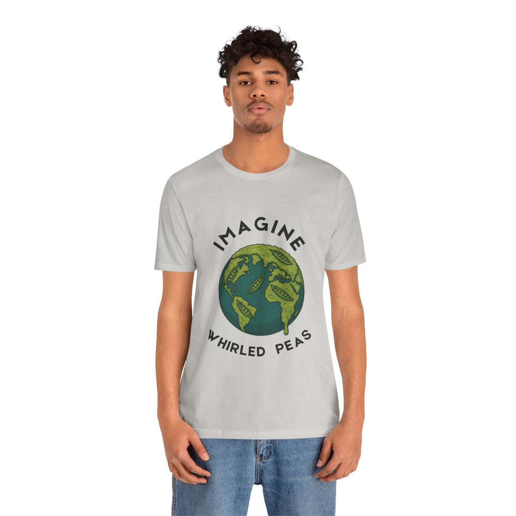 Imagine Whirled Peas Short Sleeve Tee, Eco-Friendly T-Shirt