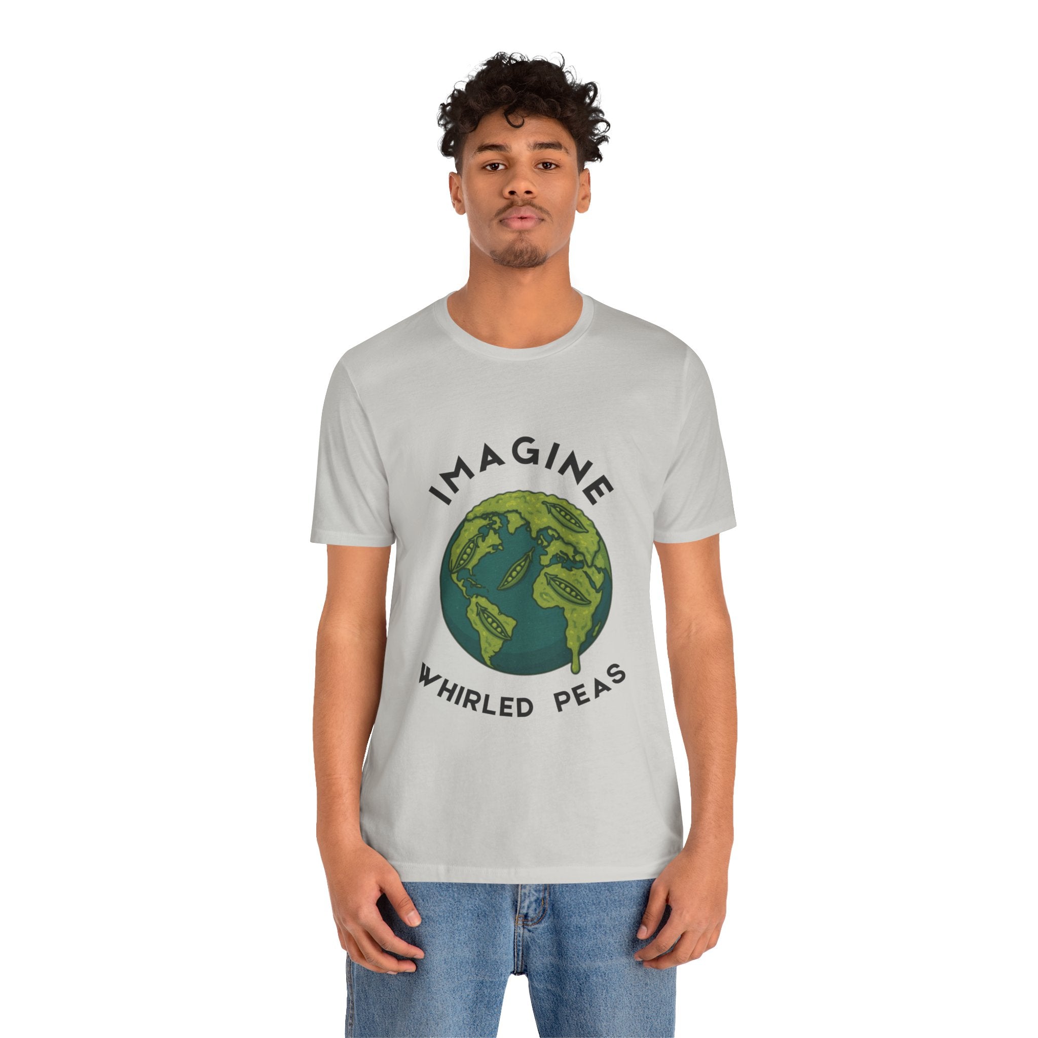 Imagine Whirled Peas Short Sleeve Tee, Eco-Friendly T-Shirt