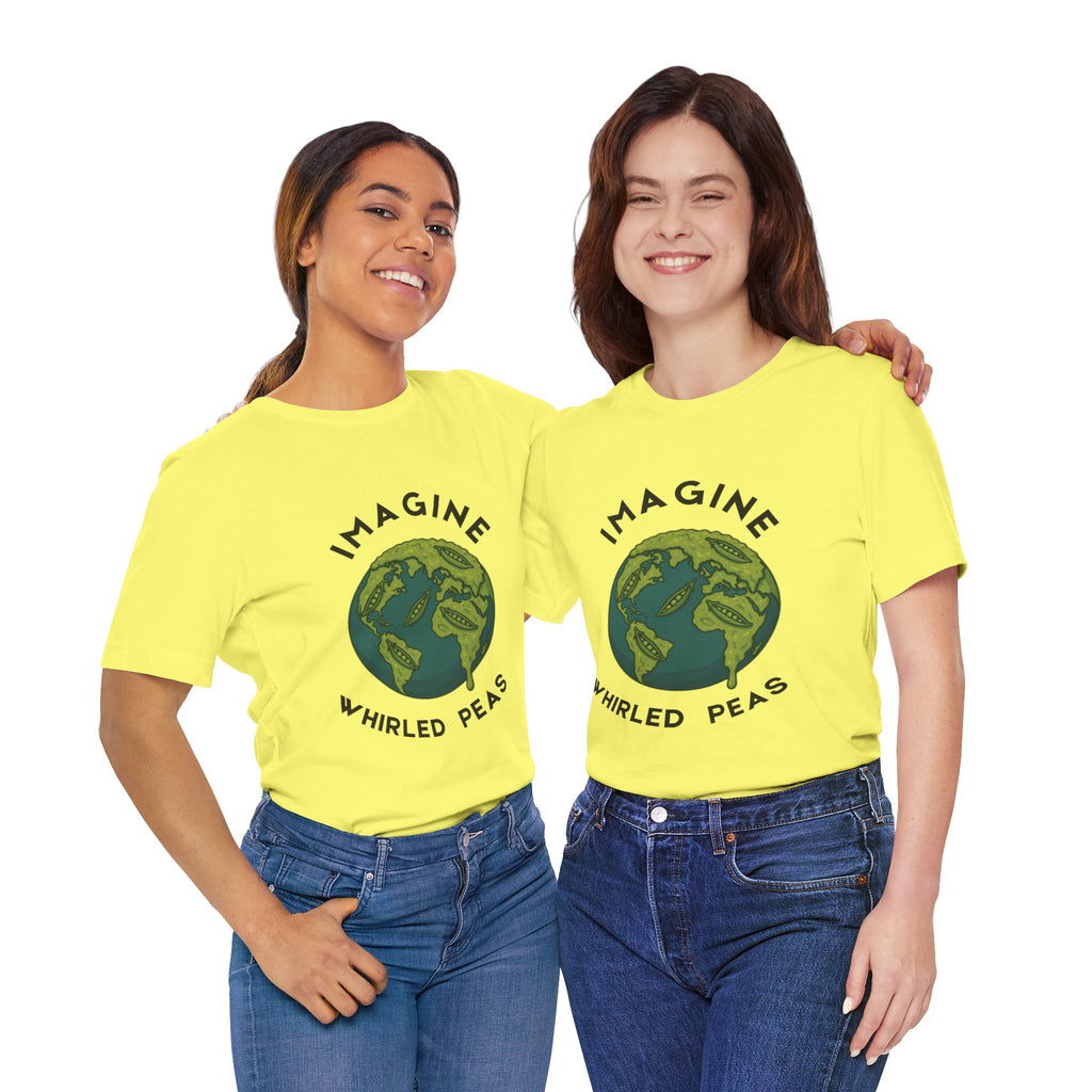 Imagine Whirled Peas Short Sleeve Tee, Eco-Friendly T-Shirt