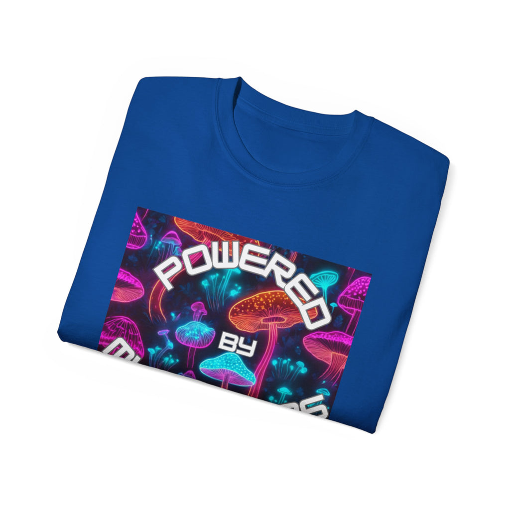 Powered by Mushrooms Funky Unisex Graphic Shirt