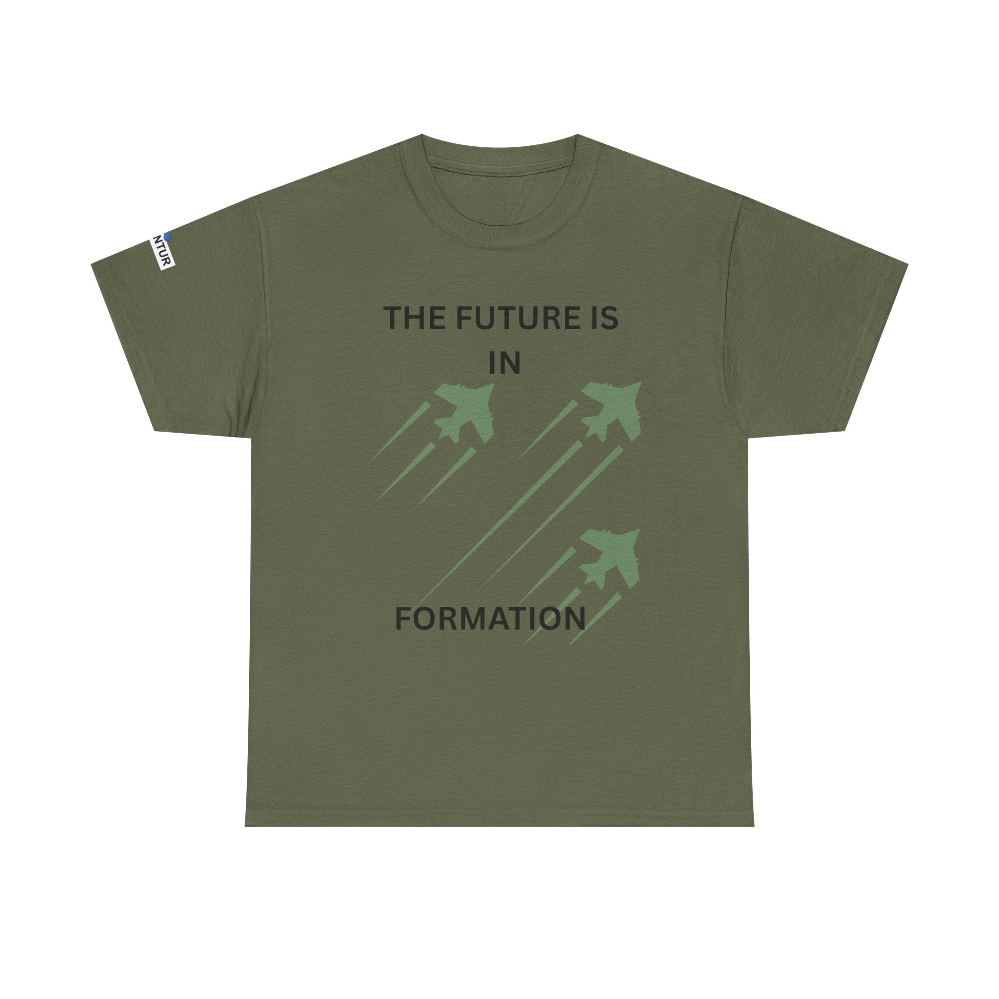 The Future Is IN Formation T-shirt | Fighter Jet positive vibe Graphic Tee
