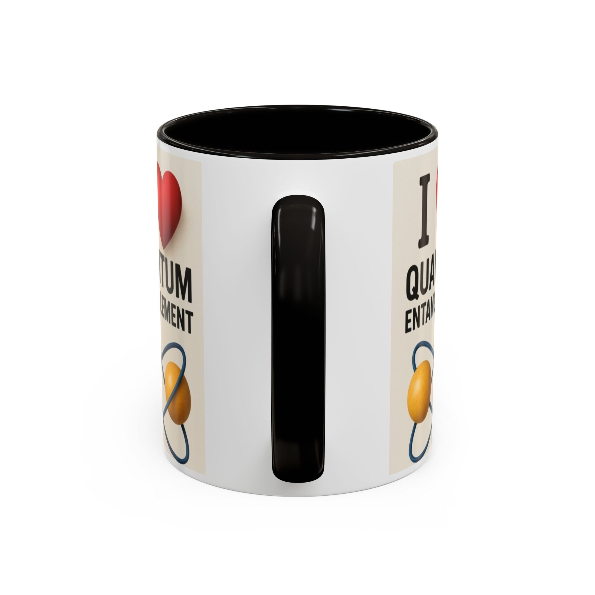 I Love Quantum Entanglement Mug – Science Nerd Coffee Mug