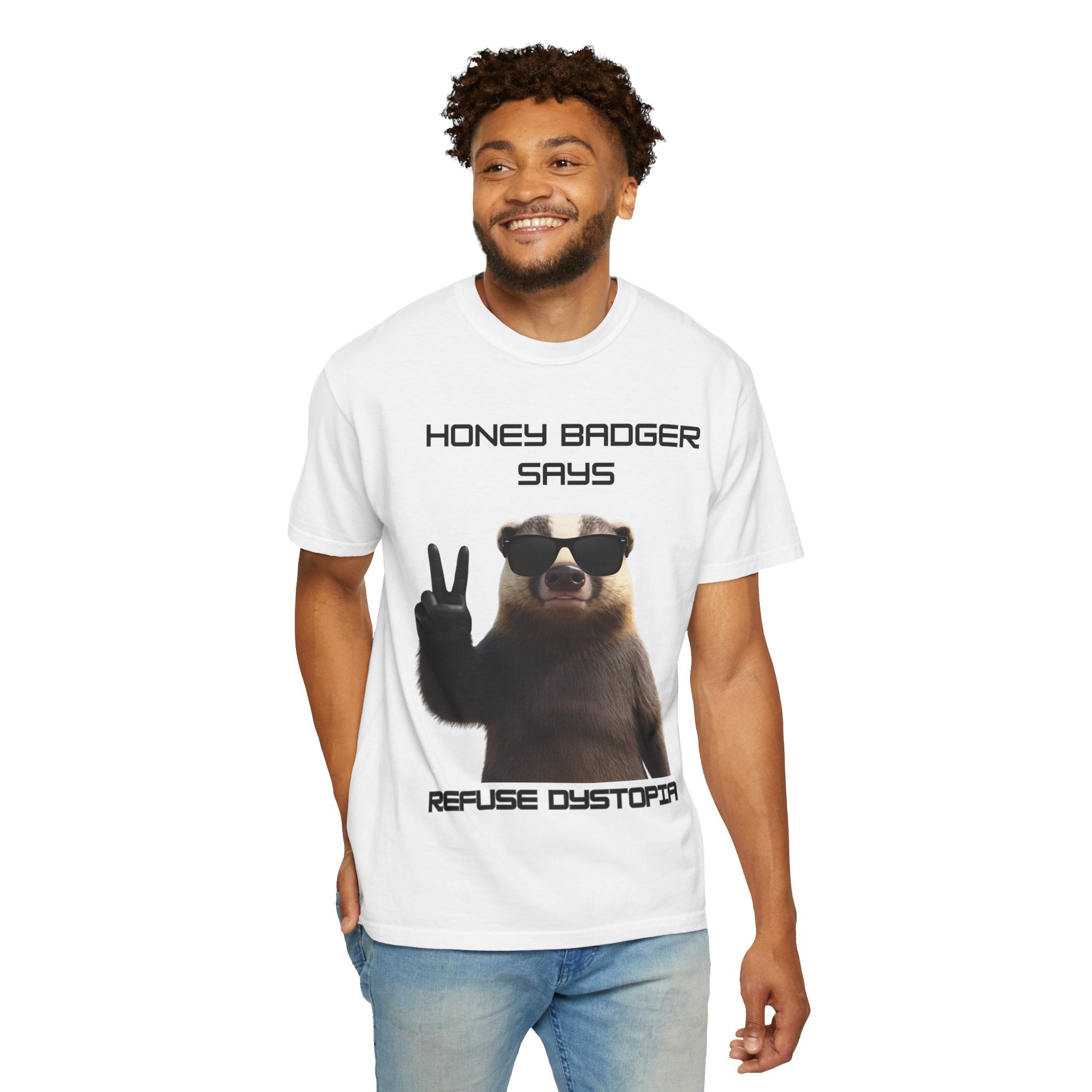 Honey Badger Refuse Dystopia T-Shirt