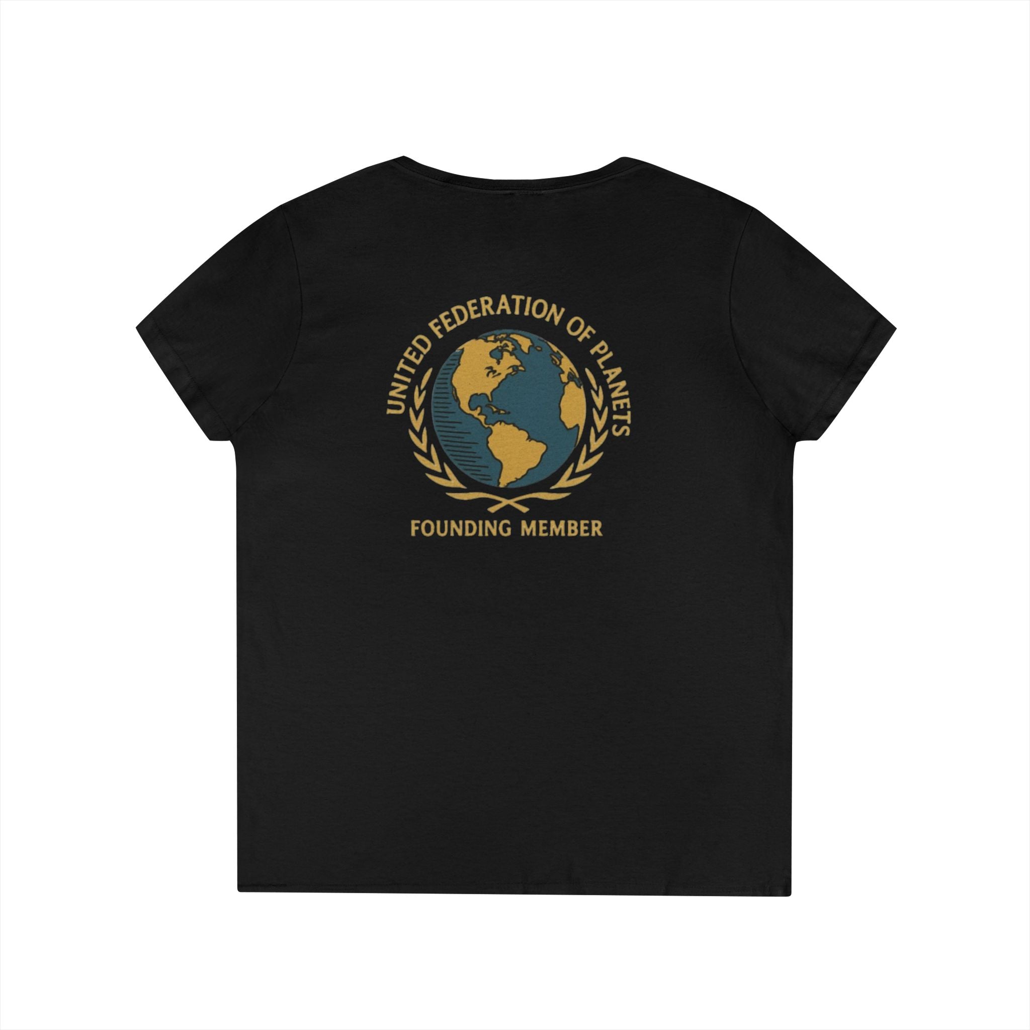 United Federation of Planets Earth Graphic V-Neck T-Shirt