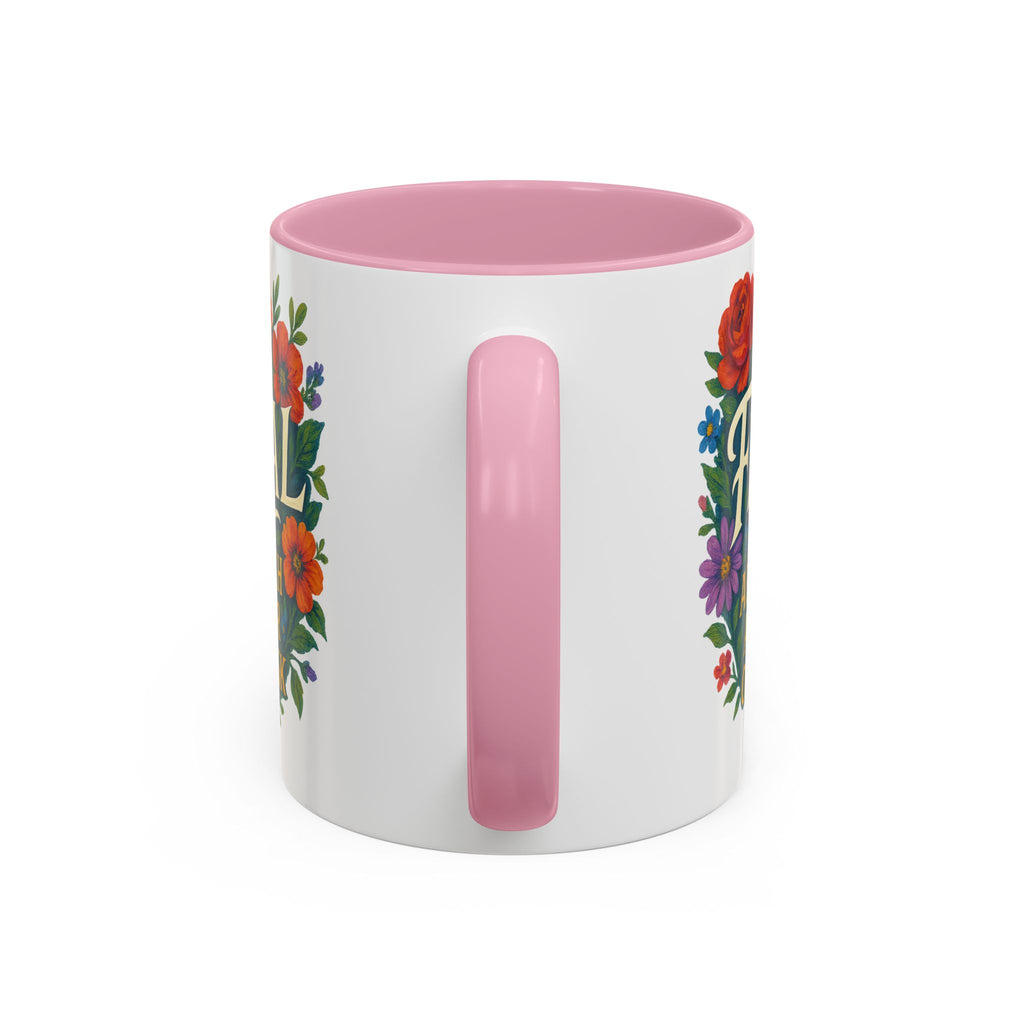 Feral Approach at Your Own Risk Mug | Floral Illustration, Ceramic Coffee Cup