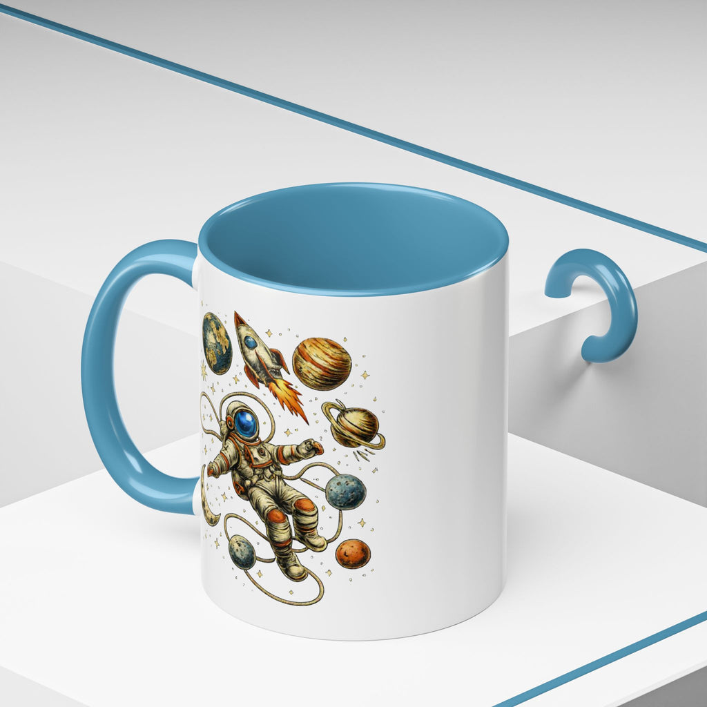 Astronaut in Space Coffee Mug | Rocket Planets Solar System