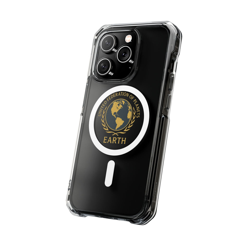 United Federation of Planets Earth Logo Magnetic Clear Case | Phone Case