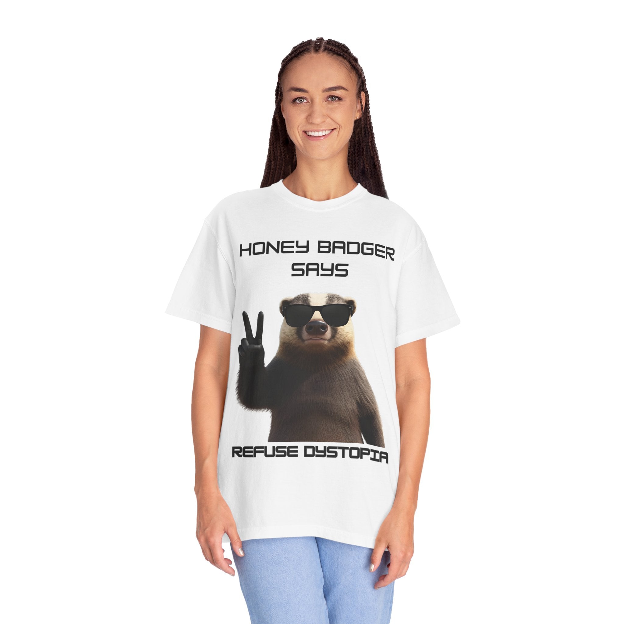 Honey Badger Refuse Dystopia T-Shirt