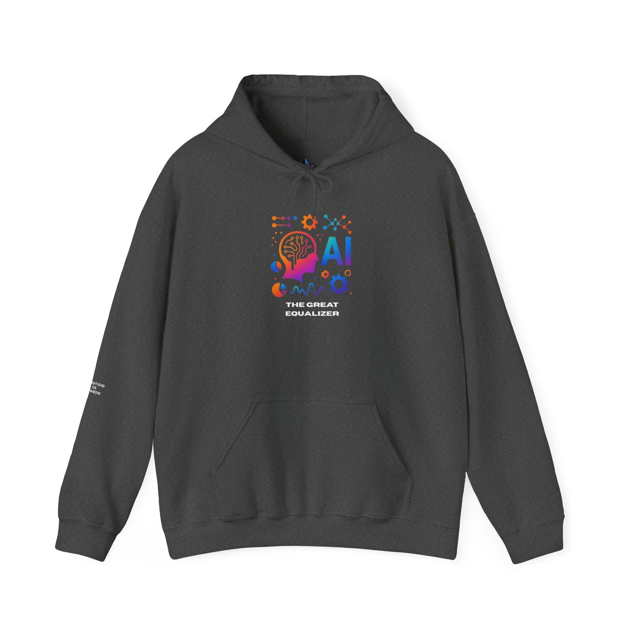 AI-Inspired Unisex Heavy Blend Hoodie, Cozy Sweatshirt