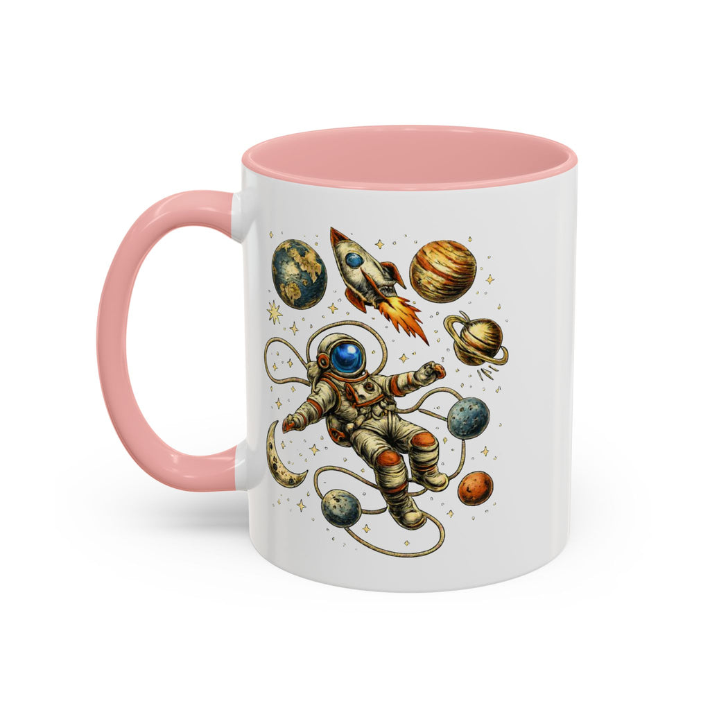 Astronaut in Space Coffee Mug | Rocket Planets Solar System