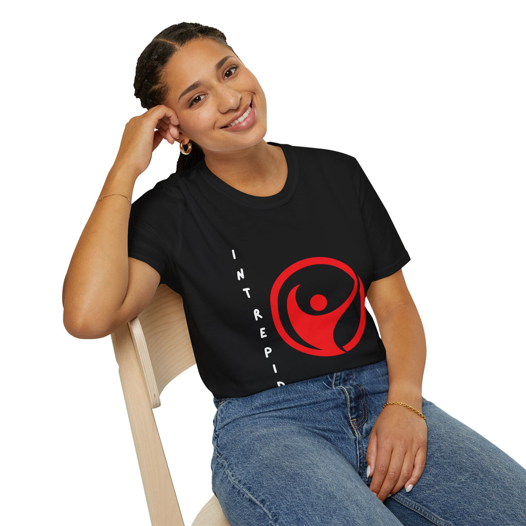 Intrepid Red Human Emblem T-Shirt | Empowerment Logo Tee