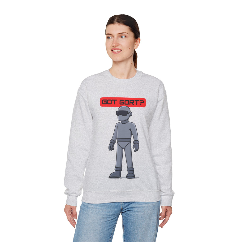 Got Gort? Unisex Crewneck Sweatshirt - Cool Casual Wear, Fun Graphic Hoodie, Perfect Gift for Friends, Everyday Comfort