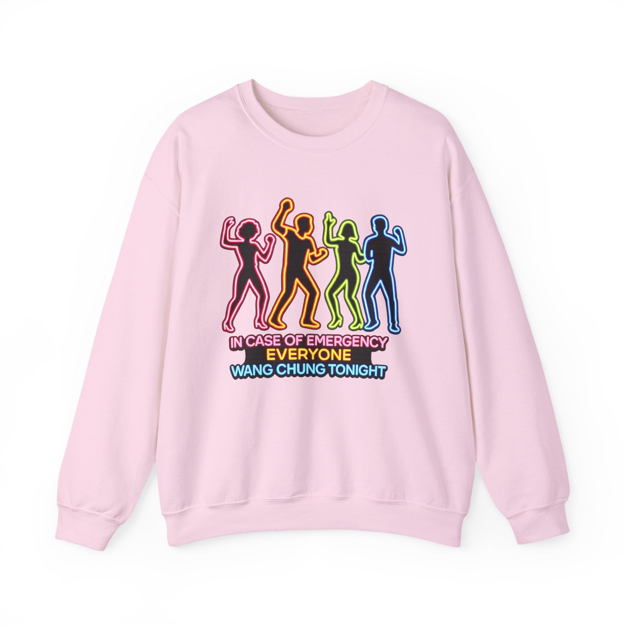 Emergency Everyone Wang Chung Tonight Sweatshirt, Cozy Playful Crewneck, Fun Gift for Music Lovers, Unisex Apparel