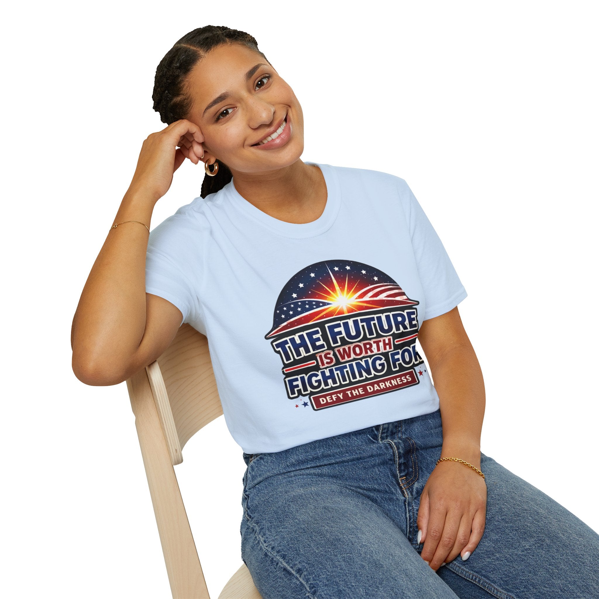 The Future Is Worth Fighting For, Defy the Darkness Inspirational Political Tee