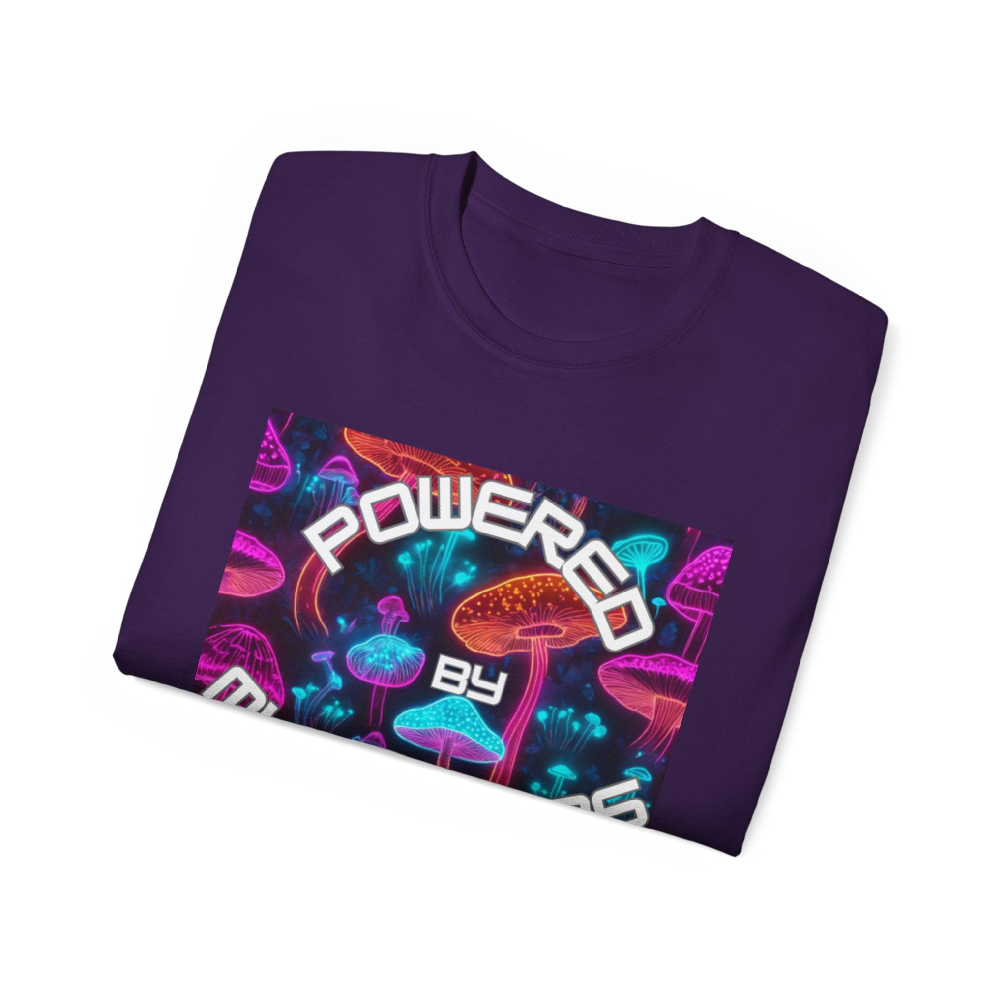 Powered by Mushrooms Funky Unisex Graphic Shirt