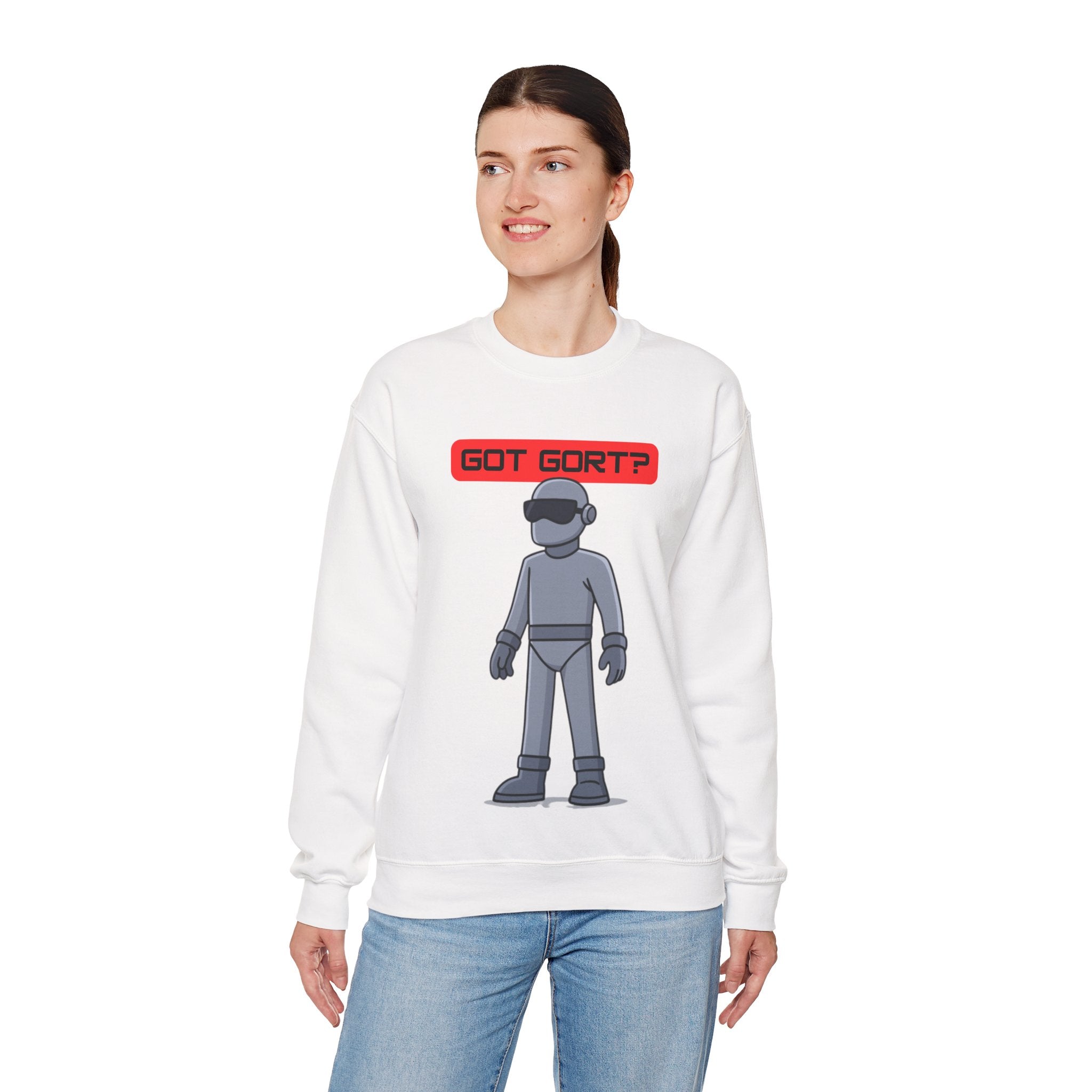 Got Gort? Unisex Crewneck Sweatshirt - Cool Casual Wear, Fun Graphic Hoodie, Perfect Gift for Friends, Everyday Comfort