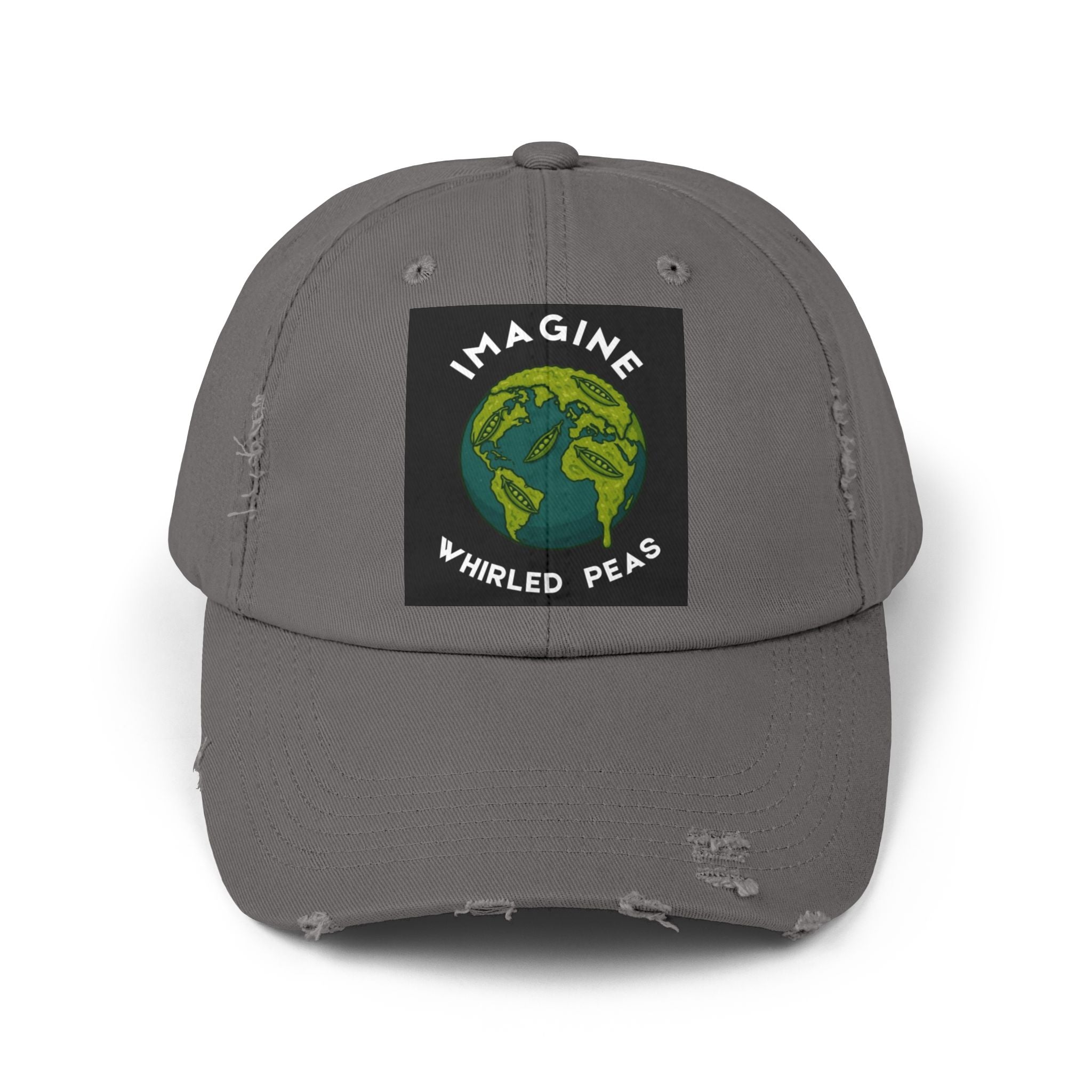Imagine Whirled Peas Unisex Distressed Cap