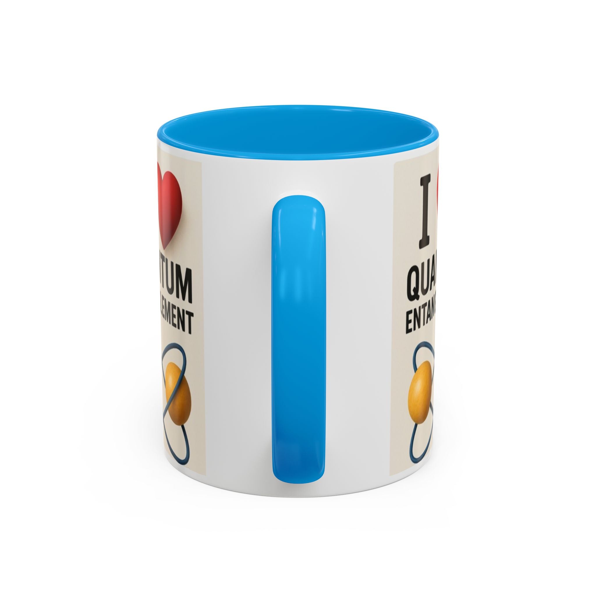 I Love Quantum Entanglement Mug – Science Nerd Coffee Mug