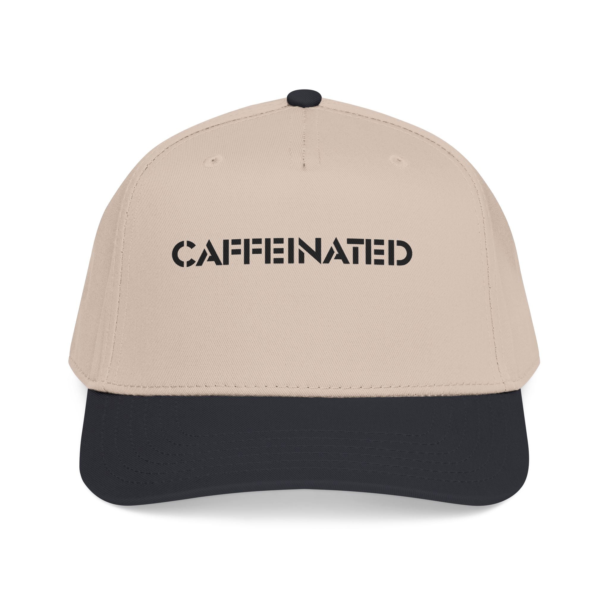 Caffeinated Mid Profile Baseball Cap |Coffee Lover Hat