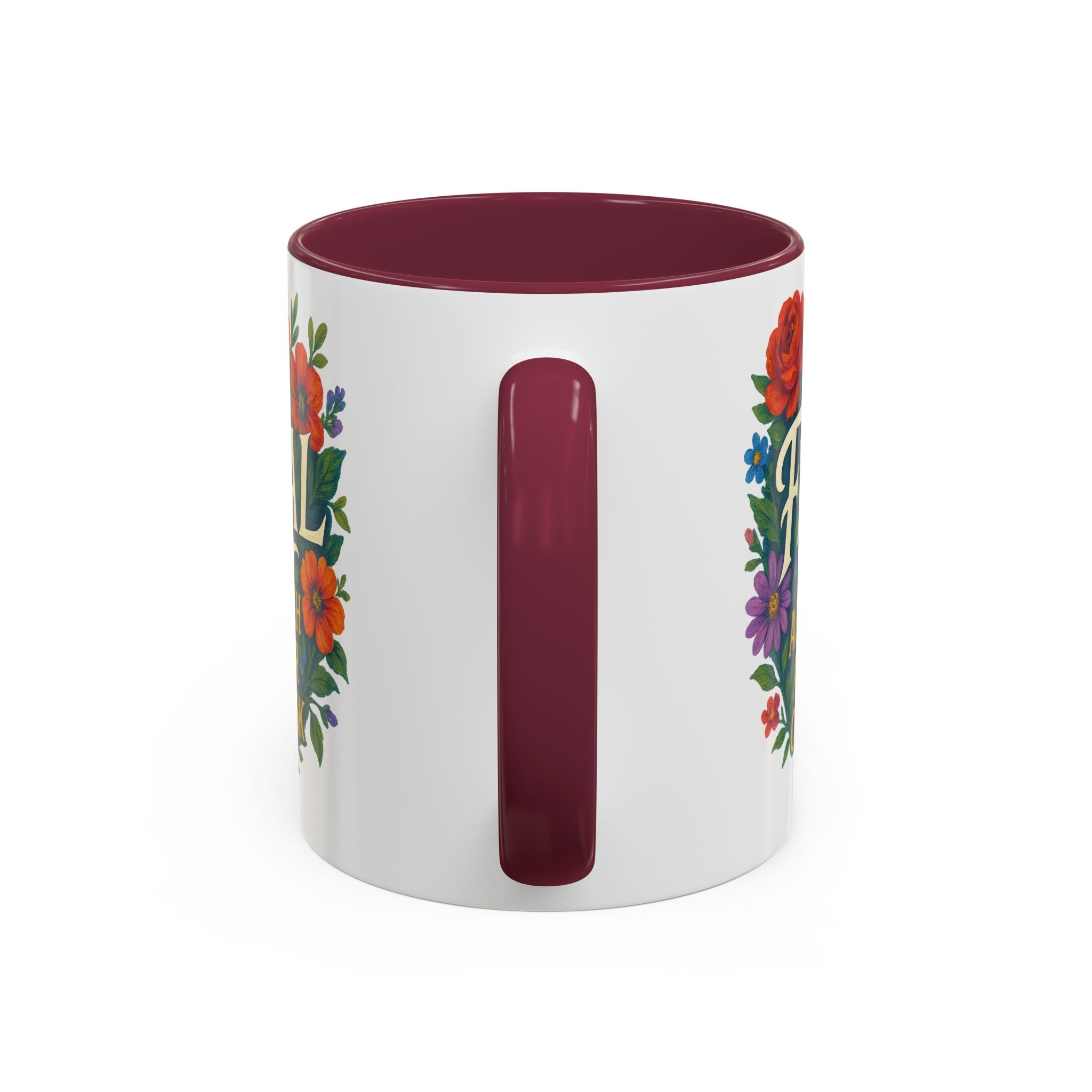Feral Approach at Your Own Risk Mug | Floral Illustration, Ceramic Coffee Cup