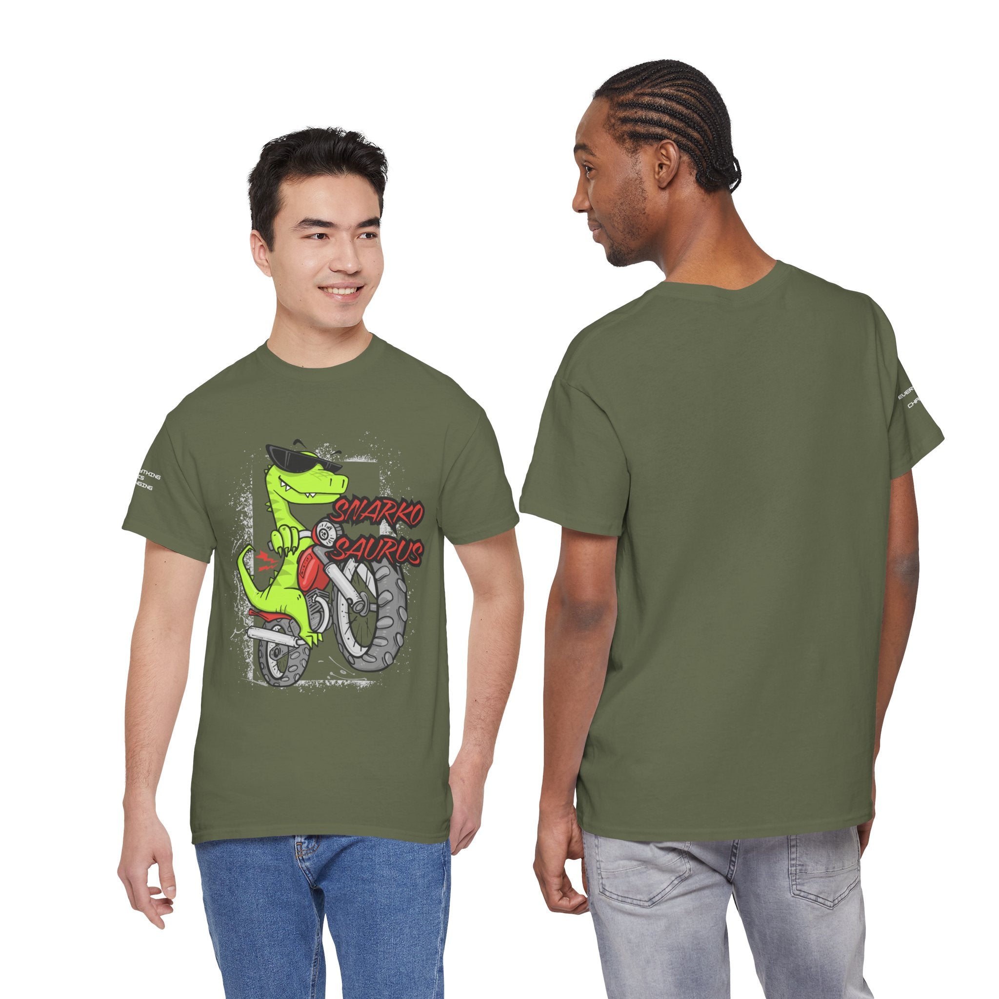 Snarkosaurus Cool Graphic Tee for Dinosaur Lovers | Unisex Heavy Cotton Tee