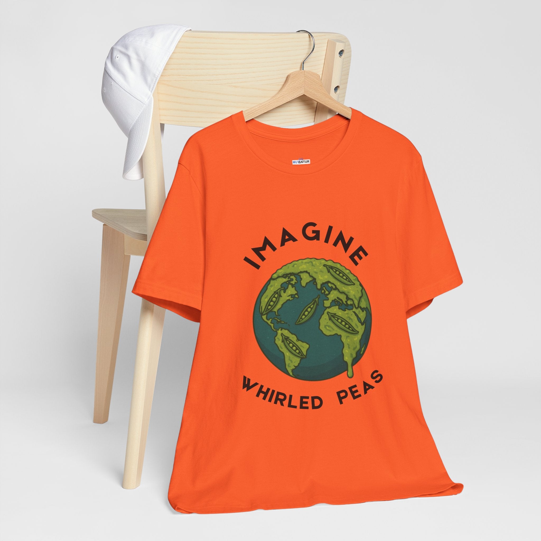 Imagine Whirled Peas Short Sleeve Tee, Eco-Friendly T-Shirt